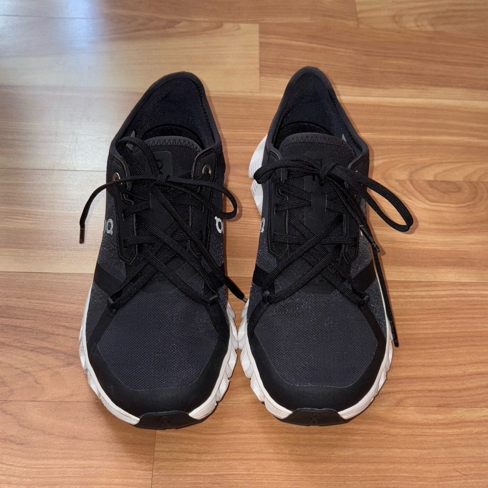 On Cloud X 3 AD Black Mesh Ultra Lightweight Athletic Running Sneakers Size 7 - Picture 2 of 16